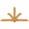 Ekena Millwork Redmond Rough Sawn Timber Gable Bracket, Western Red Cedar, 84"W x 42"H x 4"D x 6"F, 12/12 Pitch GBW084X42X0406RED00RWR - alternate 1